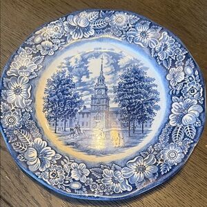 Liberty Blue Floral Decorative Plate